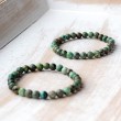 TURQUOISE African bracelet 6 - 7 mm  TURQUOISE crystal TURQUOISE naturale