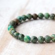 TURQUOISE African bracelet 6 - 7 mm  TURQUOISE crystal TURQUOISE naturale