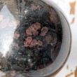 BLACK TOURMALINE GARNET sphere 7cm, black turmaline and garnet, black turmaline and garnet crystal
