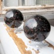 crystal sphere, crystal ball, sphere, crystal decoration, larger crystals