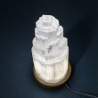 SELENITE PAGODA lamp 40cm, selenite, selenite lamp, selenite tower