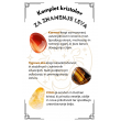 SET OF CRYSTALS for Leo, carnelian, tiger's eye, citrine