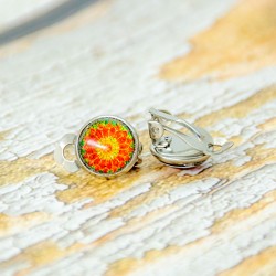 clip on earrings, earrings, handmade earrings, handmade jewelery