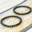 GAGAT zapestnica 6 mm, gagat kristal, gagat, gagat nakit,