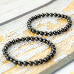 GAGAT zapestnica 6 mm, gagat kristal, gagat, gagat nakit,