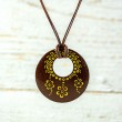 MANDALA Unique handmade jewelry set brown gold, mandala, mandala jewelry