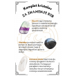 KOMPLET KRISTALI ZA ZNAMENJE rib, fluorit, obsidian, kamena strela