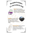 KOMPLET KRISTALI ZA ZNAMENJE rib, fluorit, obsidian, kamena strela kristali za astrološka znamenja