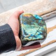 LABRADORITE bigger polished labradorit crystal, labradorite gemstone