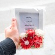 DECORATIVE FRAME with scented candles, handmade, scented candles