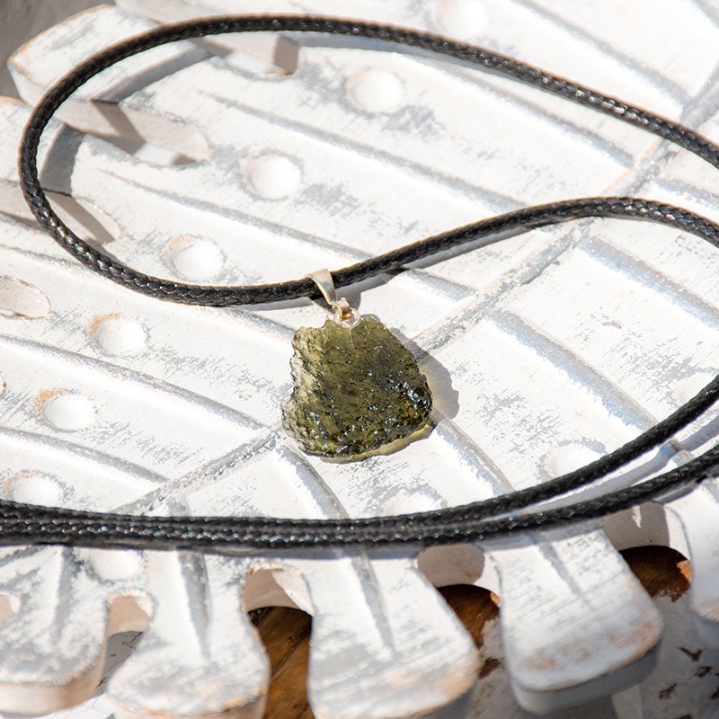 Moldavite necklace moldavite meteroite