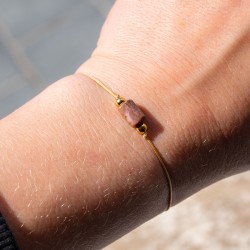 RODONIT Shambala zapestnica na vrvici, rodonit zapestnica, rodonit nakit, rodonit