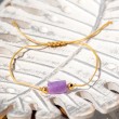 AMETIST Shambala zapestnica na vrvici,  Shambala zapestnica, ametist, ametist nakit, ametist zapestnica