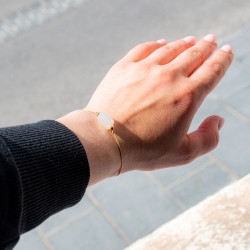 CLEAR QUARTZ Shambhala bracelet, clear quartz bracelet, clear quartz jewelerey, Shambhala bracelet
