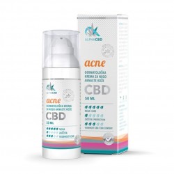 CBD KREMA za nego aknaste kože, naravna kozmetika, nega aknaste kože, akne