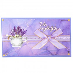 UNIQUE HANDMADE BIRTHDAY CARD lilac, birthday card