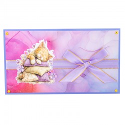 UNIQUE HANDMADE BIRTHDAY CARD lilac, handmade card
