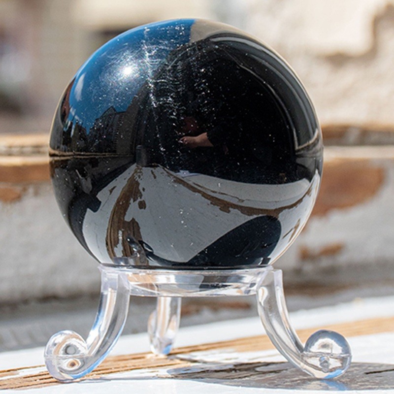 OBSIDIAN krogla 5 cm, kristalna krogla, krogla iz kristala, obsidian, obsidian kristal, obsidian krogla