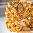 CROCHET BRACELET gold, handmade, handmade bracelet
