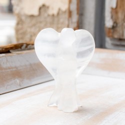 ALABASTER CALCITE guardian  angel 7cm, angel guardian gift