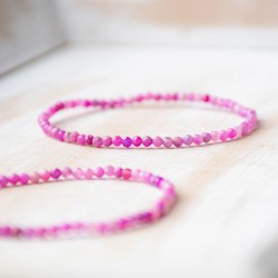 RUBY bracelet falset 3mm, ruby bracelet, ruby jewelery. ruby, ruby crystal, crystal bracelet, crystal jewlery