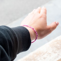 RUBY bracelet falset 3mm, ruby bracelet, ruby jewelery. ruby, ruby crystal, crystal bracelet, crystal jewlery