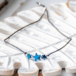 HEMATITE BLUE friendship bracelet stars, hematite bracelt, friendship bracelet, hematite, hematite jewelery