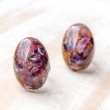 AMETHYST orgonite oval ring