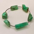 Unique handmade bracelet WHISPER SATIN PULSE, Unique handmade bracelet chrysoprase