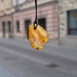 AMBER necklace polished piece, amber necklace, amber jewelry, amber