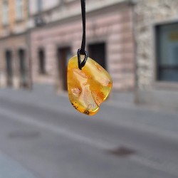 AMBER necklace polished piece, amber necklace, amber jewelry, amber