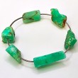 Unique handmade bracelet WHISPER SATIN PULSE, Unique handmade bracelet chrysoprase