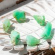 Unique handmade bracelet WHISPER SATIN PULSE, Unique handmade bracelet chrysoprase