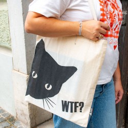 TOTE BAG black cat, canvas bag, shopping bag, cotton bag, tote bag
