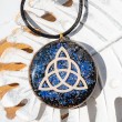 lapis lazuli, črni turmalin, orgonit, orgonit ogrlica, orgonit nakit, energijski nakit, sevanje