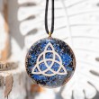 lapis lazuli, črni turmalin, orgonit, orgonit ogrlica, orgonit nakit, energijski nakit, sevanje