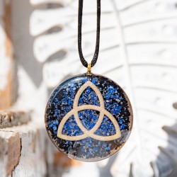 lapis lazuli, črni turmalin, orgonit, orgonit ogrlica, orgonit nakit, energijski nakit, sevanje