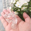 Natural clear quartz pocket gemstone crystal points