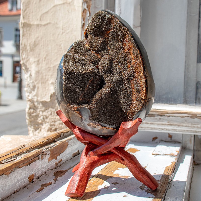 septarian, septarian jajce septarian rastišče, večji kristal zamajevo jajce