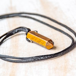 TIGER'S EYE necklace point (silver ring), tiger's eye jewelry, tiger's eye