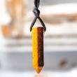 TIGER'S EYE necklace point (silver ring), tiger's eye jewelry, tiger's eye