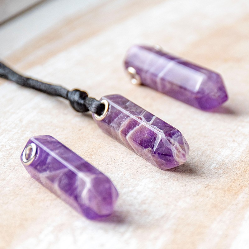 amethyst, amethyst crystal, amethyst necklace, crystal necklace