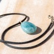AQUAMARINE necklace AQUAMARINE crystal