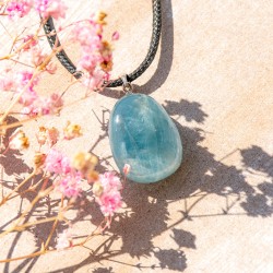 AQUAMARINE necklace AQUAMARINE crystal