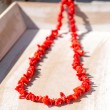 Red coral chips necklace jewelry red coral