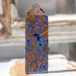 azurit malahit obelisk, redki kristali, azurit malahit kristal,  azurite malachite crystal,