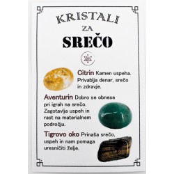 komlet kristalov za srečo citrin, aventurin, tigrovo oko, sreča pri igrah na srečo,kristali sreče , denar