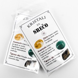 ideja za darilo, komplet kristalov, komlet kristalov za srečo