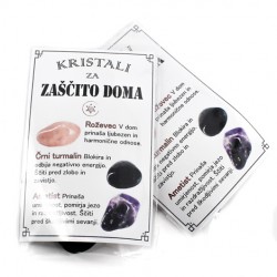 protection crystals, SET CRYSTALS FOR HOME PROTECTION, rosequartz, black turmaline, amethyst
