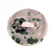 broška iz keramike ročno delo  narejeno v sloveniji gumbek za srečo